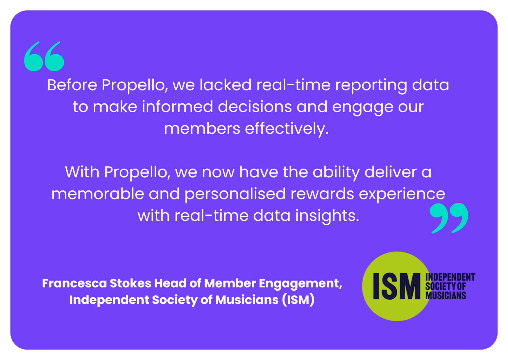 Before Propello, we lacked real-time reporting data to make informed decisions and engage our members effectively. With Propello, we now have the ability deliver a memorable and personalised rewar